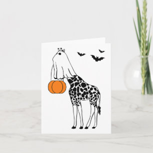 Carte Giraffe Halloween Drôle Halloween Costumes de tenu