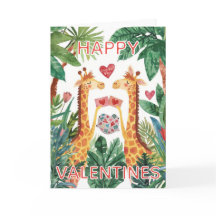 Giraffe Happy Valentines