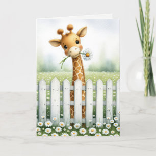 Carte Giraffe Joueuse Avec Maisy