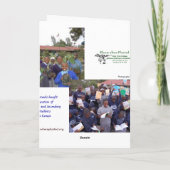 Carte Giraffe, Kenya Safari (Dos)