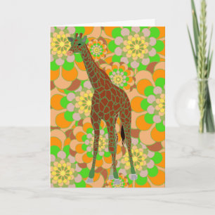 Carte Giraffe Premier anniversaire