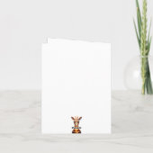 Carte Giraffe rayonnante sur Chevron (Dos)