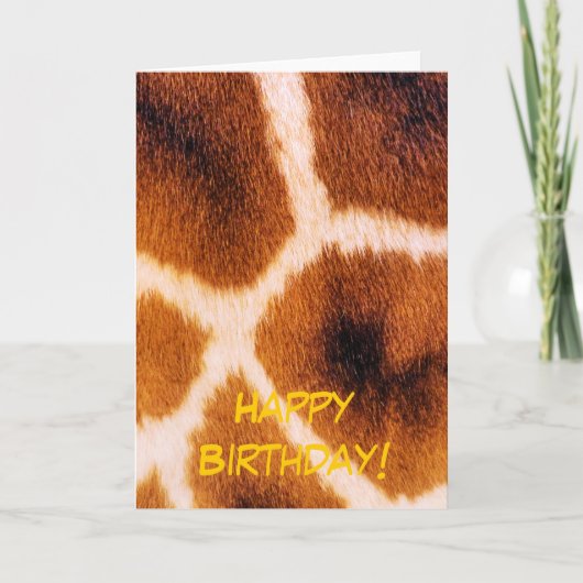 CARTE GIRAFFES (Devant)