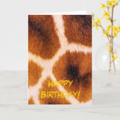 CARTE GIRAFFES (Fleur jaune)