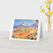 Carte Giraffes (Fleur jaune)