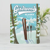 Carte Girdwood Alaska pour skier (Debout devant)