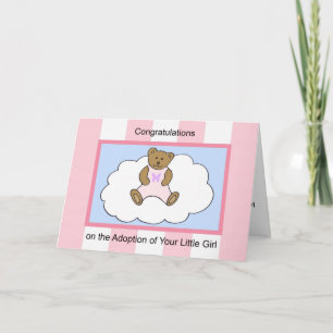 Carte Girl Adoption Greeting Card