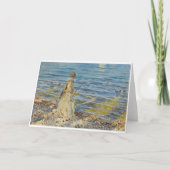 Carte Girl Fishing, Sargent 1913 (Devant)