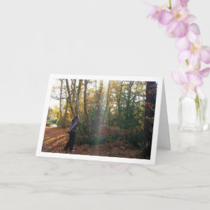 Carte Girl in Woods Portrait