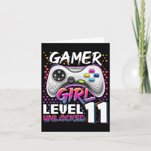 Carte Girl Level 11 Déverrouillé Jeu vidéo 11e anniversa