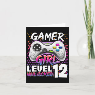 Carte Girl Level 12 Déverrouillé Jeu vidéo 12e anniversa