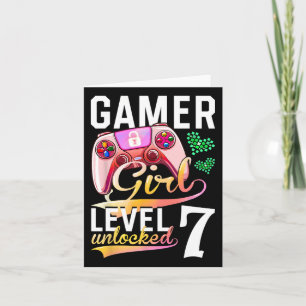 Carte Girl Level 7 Video Game 7th Birthday