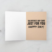 CARTE GIRL PICKING NOSE FUNNY VALENTINE'S DAY GREETING (Intérieur)