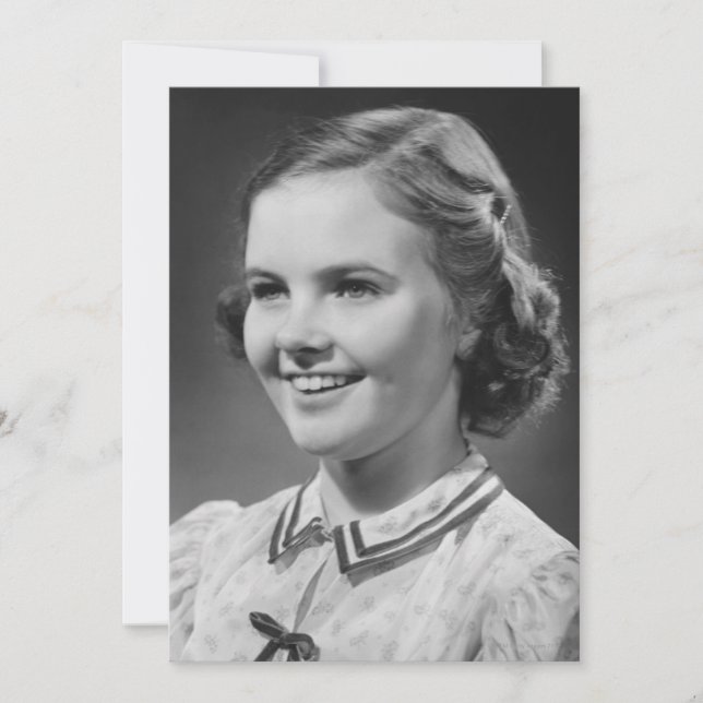 Carte Girl posing en studio (Devant)