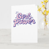 Carte Girl Power (Fleur jaune)