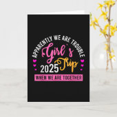 Carte Girl’s Trip 2025 Summer Beach Weekend Vacation Wom (Fleur jaune)