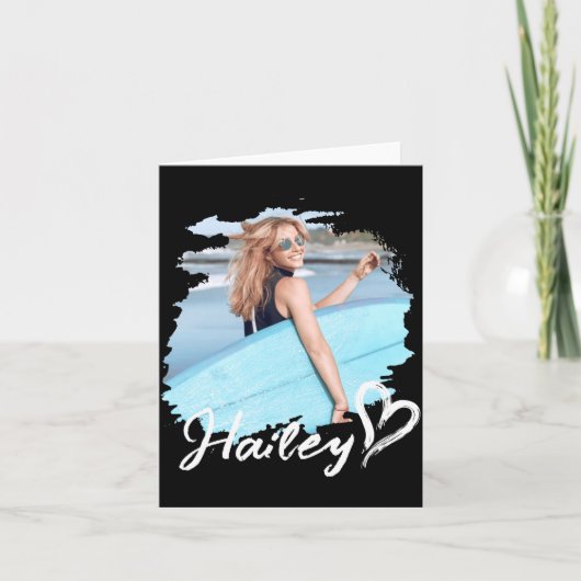 Carte Girlfriend Nge Heart Simple Modern Cool Photo (Devant)