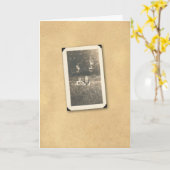 CARTE GIRLS EN GRASS 2 (Fleur jaune)