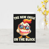 Carte Girls New Chick On The Block Egg Hunting Easter Wo (Fleur jaune)