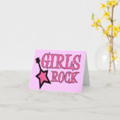 Carte Girls Rock! (Fleur jaune)
