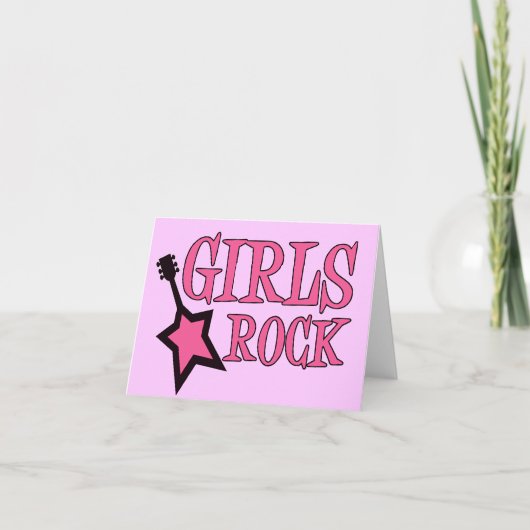 Carte Girls Rock! (Devant)