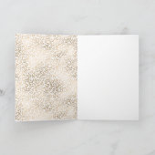 Carte Girly Glam Gold Empreinte de léopard Parties scint (Intérieur)