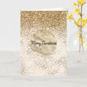 Carte Girly Glam Gold Empreinte de léopard Parties scint (Fleur jaune)