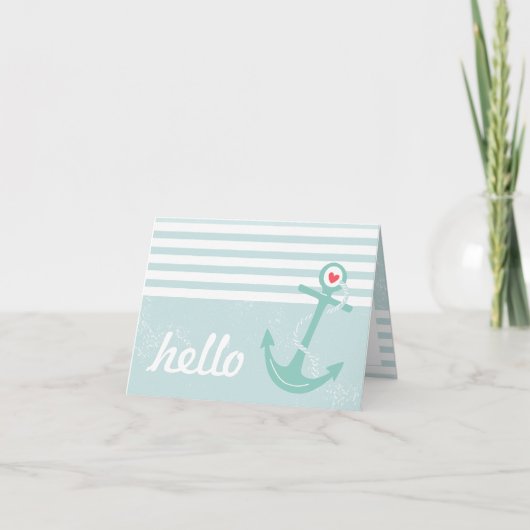 Carte Girly Nautical (Devant)