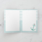 Carte Girly Nautical Anchor (Intérieur)