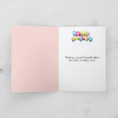 Carte Girly Treehouse pour l'anniversaire de la petite-f (Intérieur)