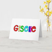 Carte Giselle (Fleur jaune)