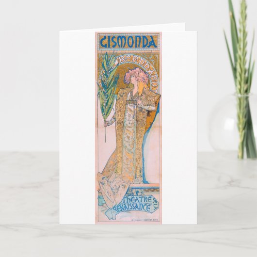 Carte Gismonda, Sarah Bernhardt, Mucha (Devant)