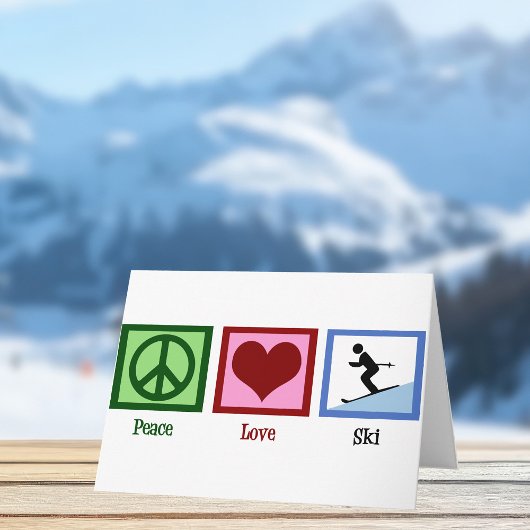 Carte Gîte de vacances pour le ski Paix Amour