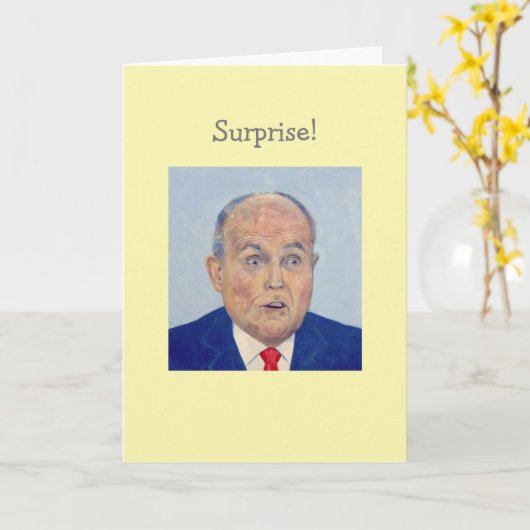 Carte Giuliani surprise (Fleur jaune)
