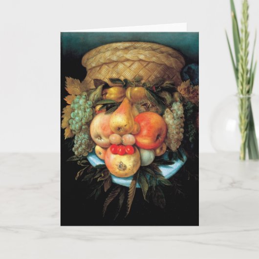 Carte Giuseppe Arcimboldo - corbeille de fruits (Devant)