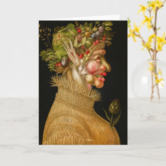 Carte Giuseppe Arcimboldo - Été (Fleur jaune)