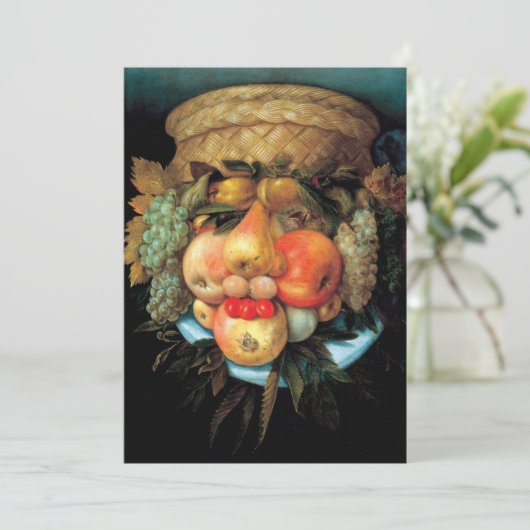 Carte Giuseppe Arcimboldo - Panier de fruits (Debout devant)