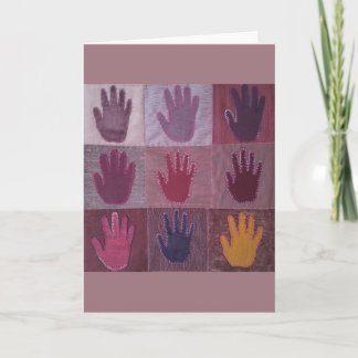 Carte "Give a Hand" Art Quilt