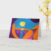 Carte GIVE in abstract word art (Fleur jaune)