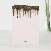 Carte Glaçage d'anniversaire en paillettes de glace au c (Dos)