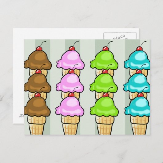 carte glace (Devant / Derrière)