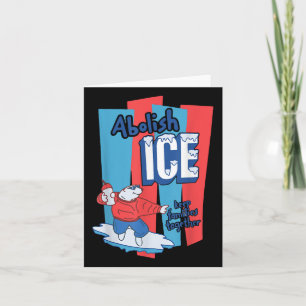 Carte Glace À La Glace Abolish Gardez Les Familles Ensem