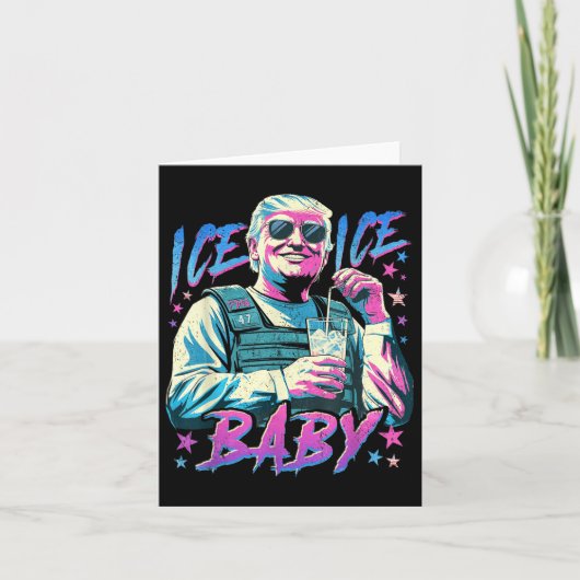 Carte Glace Bébé Glace Profitez D'Une Glace Froid Gl De (Devant)