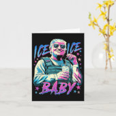 Carte Glace Bébé Glace Profitez D'Une Glace Froid Gl De (Fleur jaune)