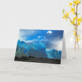 Carte Glace bleue - Perito Moreno (Fleur jaune)