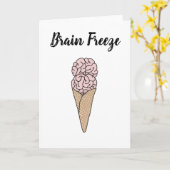 Carte Glace Brain Freeze (Fleur jaune)