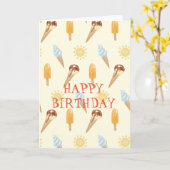 Carte Glace d'été (Fleur jaune)