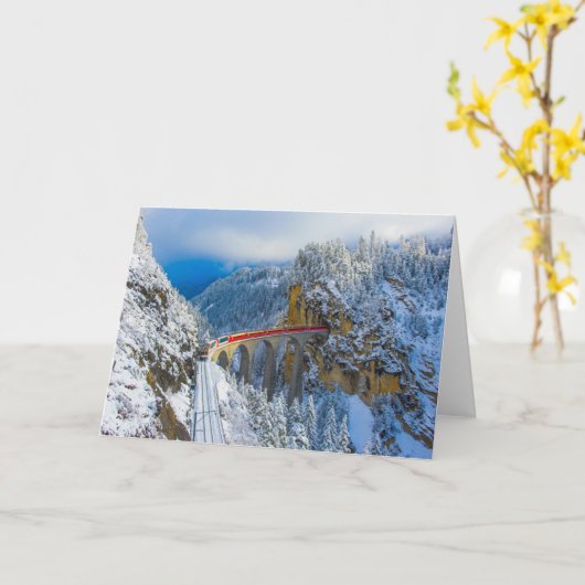 Carte Glace et neige | Express Bernina, Suisse (Fleur jaune)