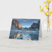 Carte Glace et neige | Rime Ice dans la vallée de Yosemi (Fleur jaune)