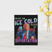 Carte Glace Profitez De Glace Froid Gl De Déportation 1 (Fleur jaune)